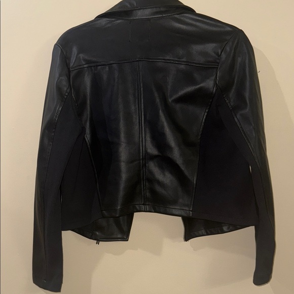 Juicy Couture Sleek Black Leather Jacket - Picture 2 of 3